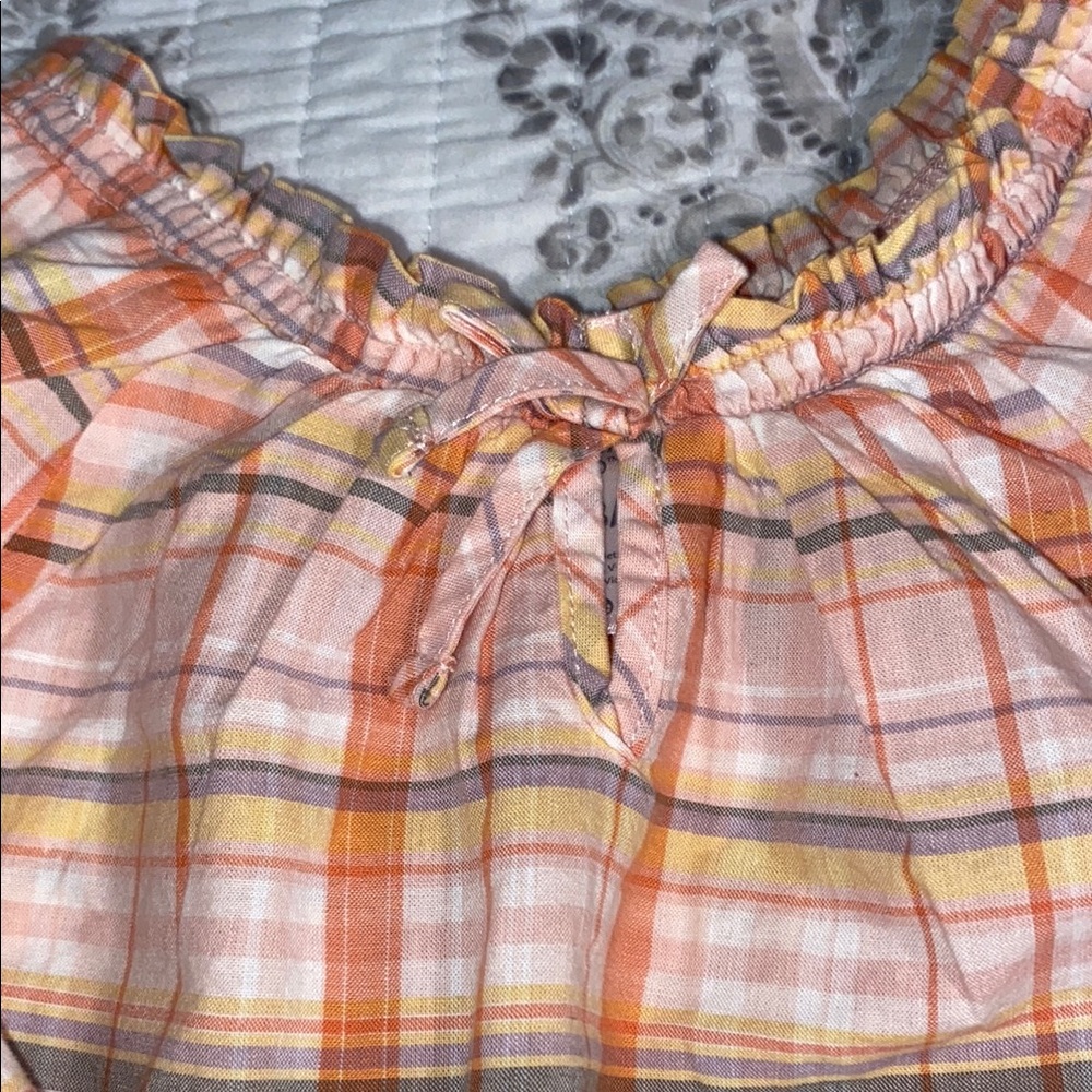 Plaid Long Sleeve Top - Picture 3 of 3